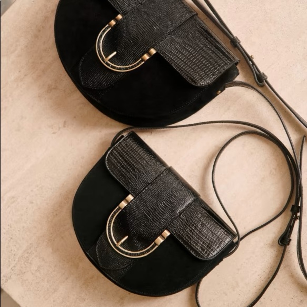 Sézane leather/ suede bag